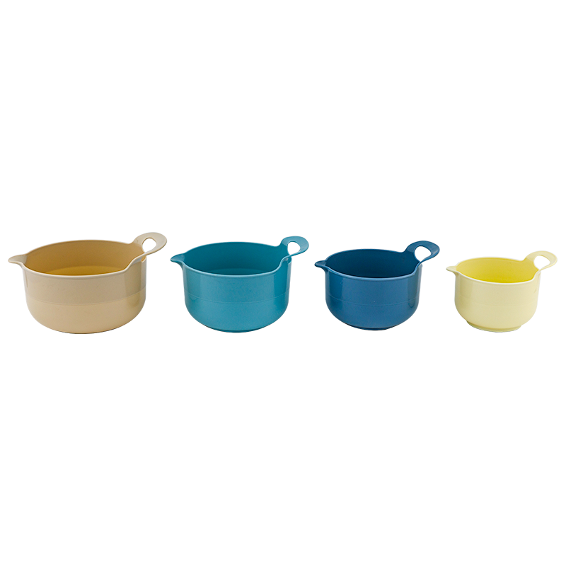 4PC Salad Bowl With Handle