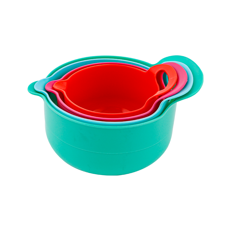 4PC Salad Bowl With Handle