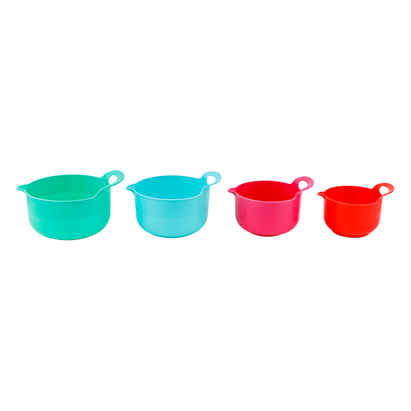 4PC Salad Bowl With Handle